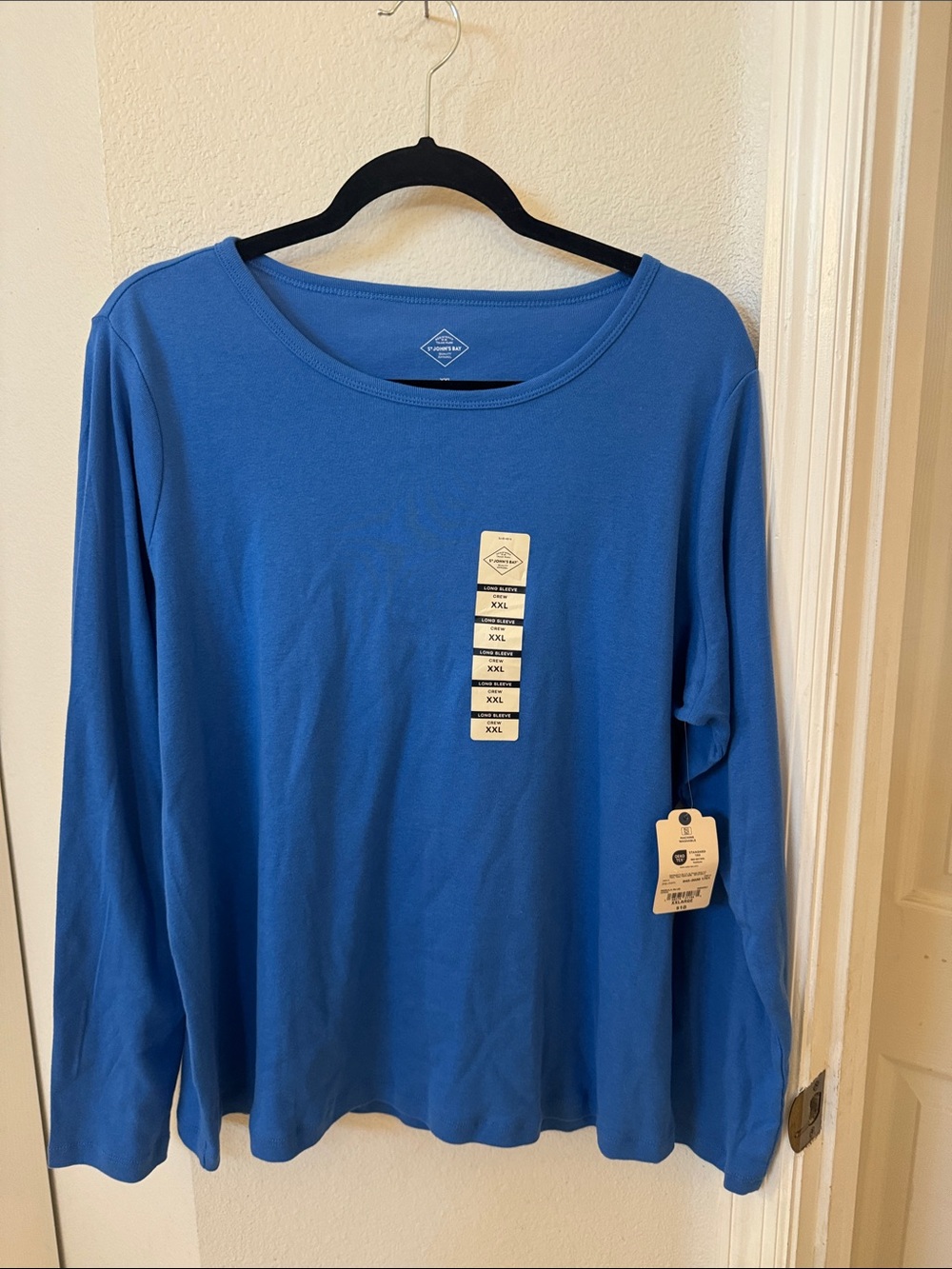 St. John's Bay Long Sleeve Tee in Bright Blue